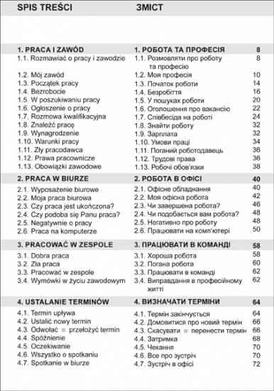 Język polski dla Ukraińców. W pracy. Słowa, zwroty i zdania do codziennego użytku po polsku i ukraińsku - Kliknij na obrazek aby go zamknąć