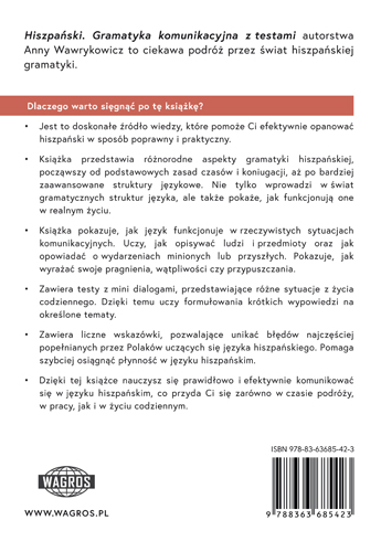 Hiszpański. Gramatyka komunikacyjna z testami - Kliknij na obrazek aby go zamknąć