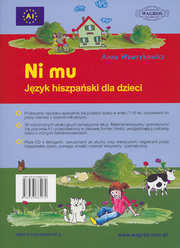 Ni Mu. Język hiszpański dla dzieci 1 (+mp3 i naklejki) - Kliknij na obrazek aby go zamknąć