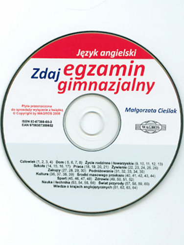 JĘZYK ANGIELSKI. Zdaj egzamin gimnazjalny (+ CD) - Kliknij na obrazek aby go zamknąć