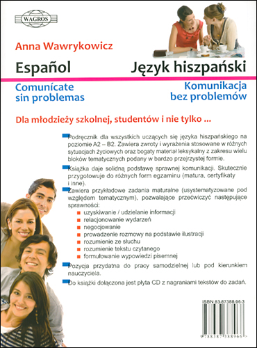 Espańol. Comunicate sin problemas + CD (MATURA/HISZPAŃSKI) - Kliknij na obrazek aby go zamknąć