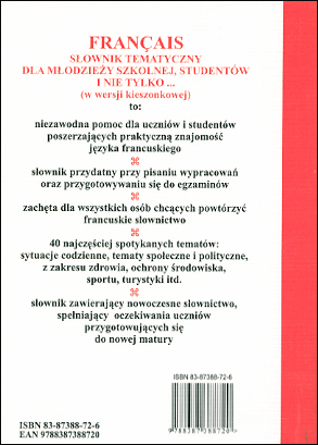 FRANÇAIS.Słownik tematyczny (wersja kieszonkowa) - Kliknij na obrazek aby go zamknąć