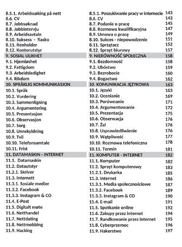 NORWESKI TEMATYCZNIE 1. Słownictwo - Wyrażenia - Zdania - Kliknij na obrazek aby go zamknąć