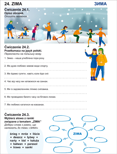 Język polski. Ćwiczenia tematyczne dla ukraińskich dzieci - Kliknij na obrazek aby go zamknąć