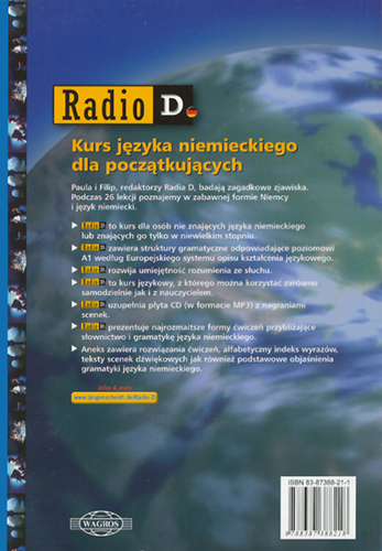 Radio D. Kurs języka niemieckiego dla początkujących (+CD) - Kliknij na obrazek aby go zamknąć