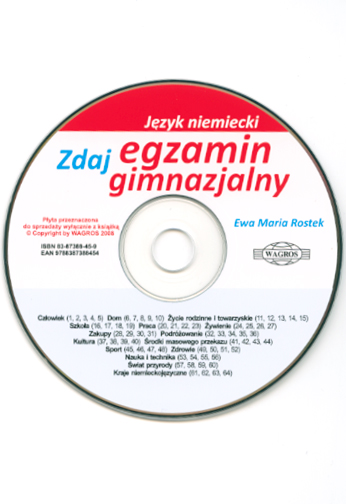 JĘZYK NIEMIECKI. Zdaj egzamin gimnazjalny (+ CD) - Kliknij na obrazek aby go zamknąć